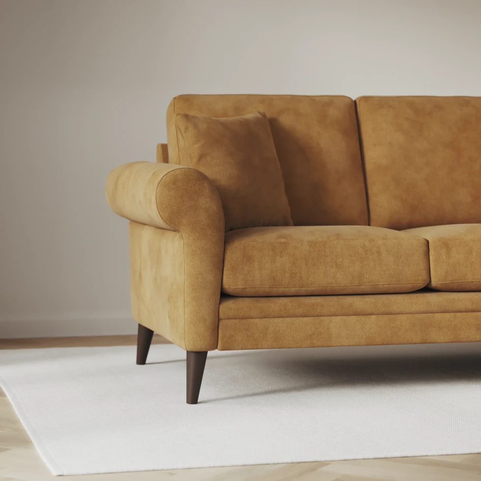 Eden - 2,5-sits soffa - Gul