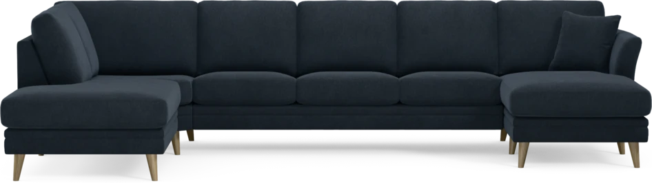 Eden - 3-sits soffa med divan vänster och schäslong höger - Blå