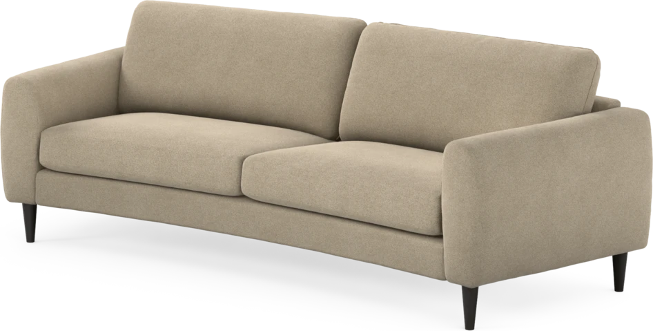 Bridge - 3-sits soffa svängd - Beige
