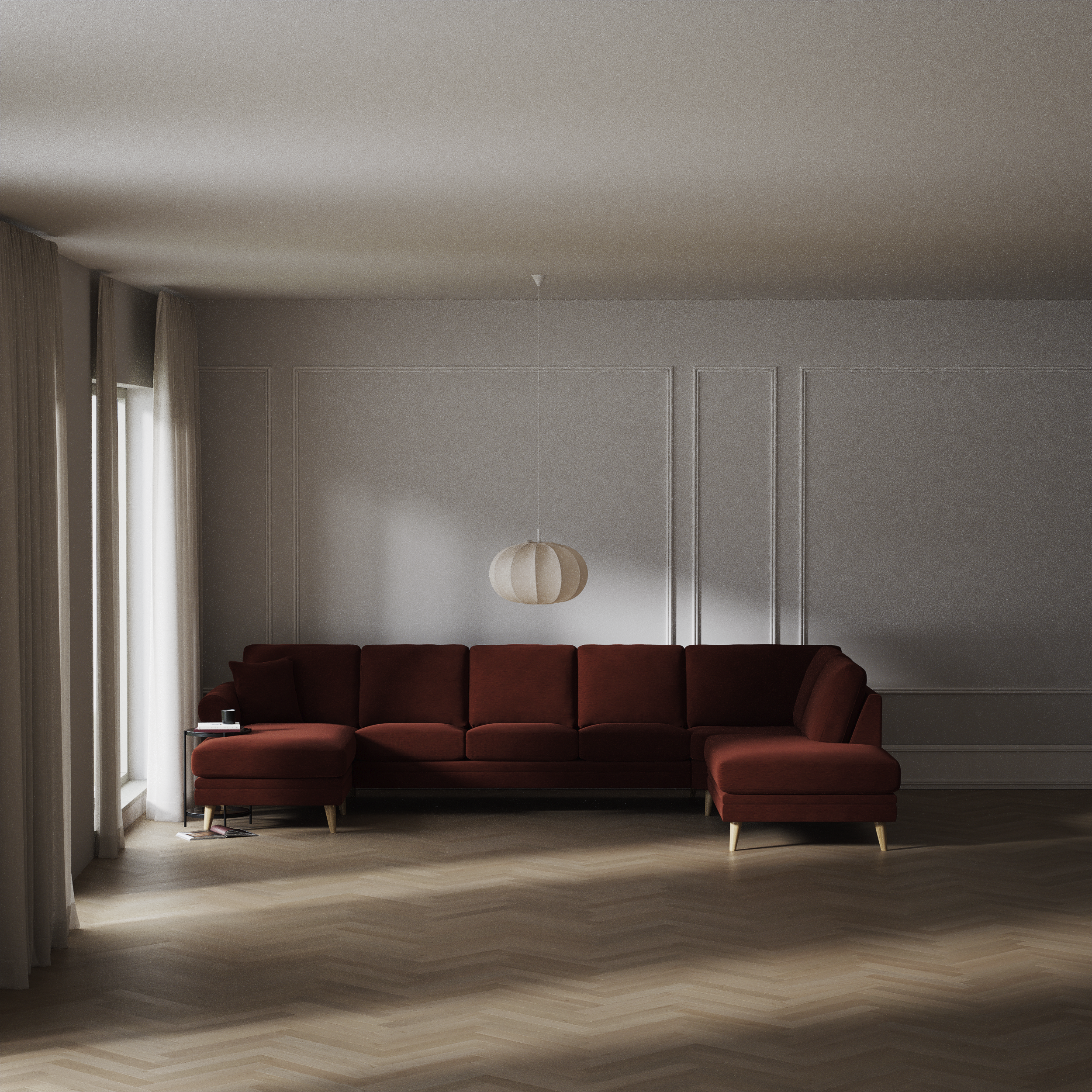 Eden - 3-sits soffa med schäslong vänster och divan höger - inspiration