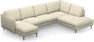 Madison Lux - 2-sits soffa med schäslong vänster och divan höger - Vit