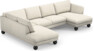 Madison Lux - 2-sits soffa med divan vänster och schäslong höger - Vit