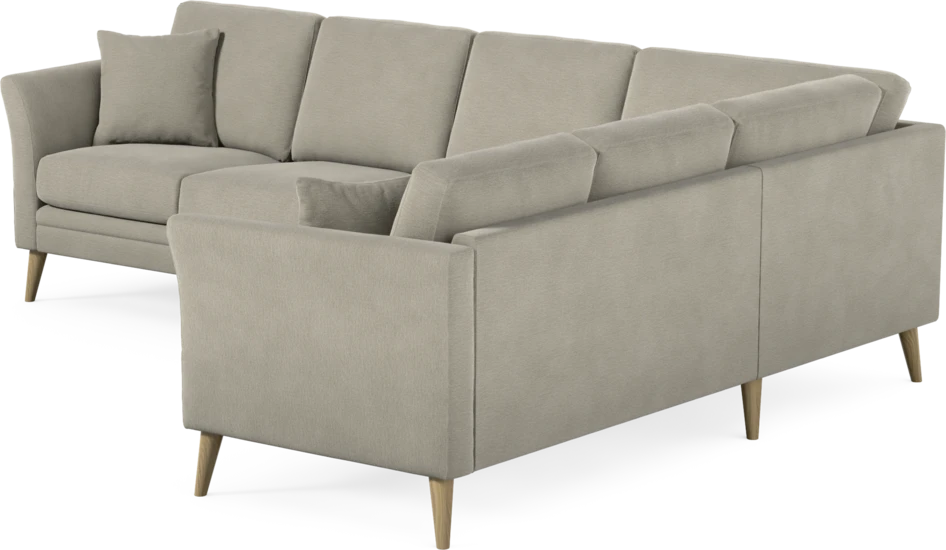 Eden - Hörnsoffa, 3+2-sits - Brun