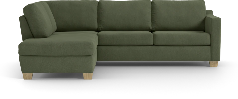 Friday - 2,5-sits soffa med divan vänster - Grön