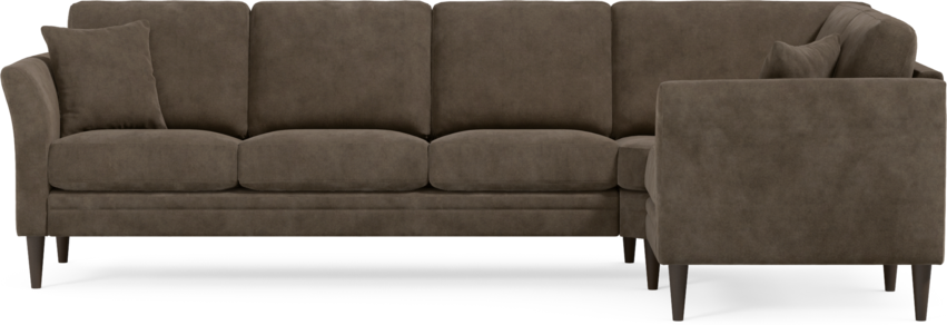 Eden - Hörnsoffa, 3+1-sits - Brun