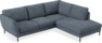Madison - 2-sits soffa med divan höger - Vit