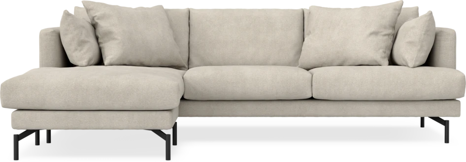 Harper - 4-sits med schäslong vänster - Beige