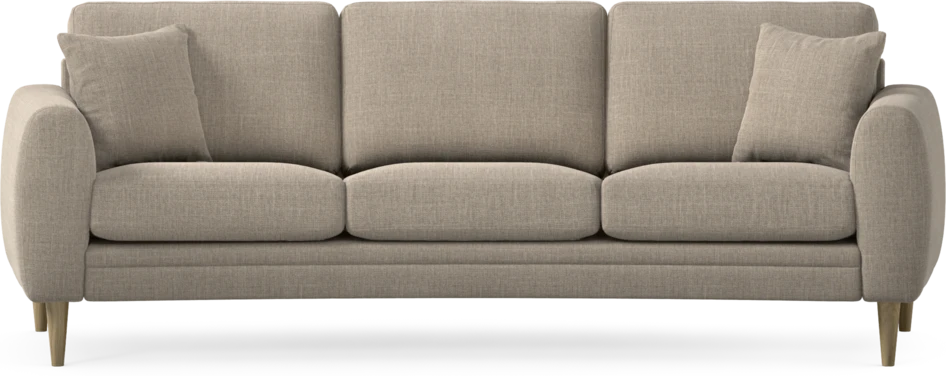 Eden - 3-sits soffa svängd - Beige