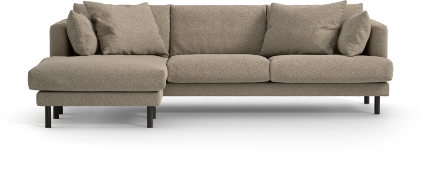 Harper - 4-sits med schäslong vänster - Beige