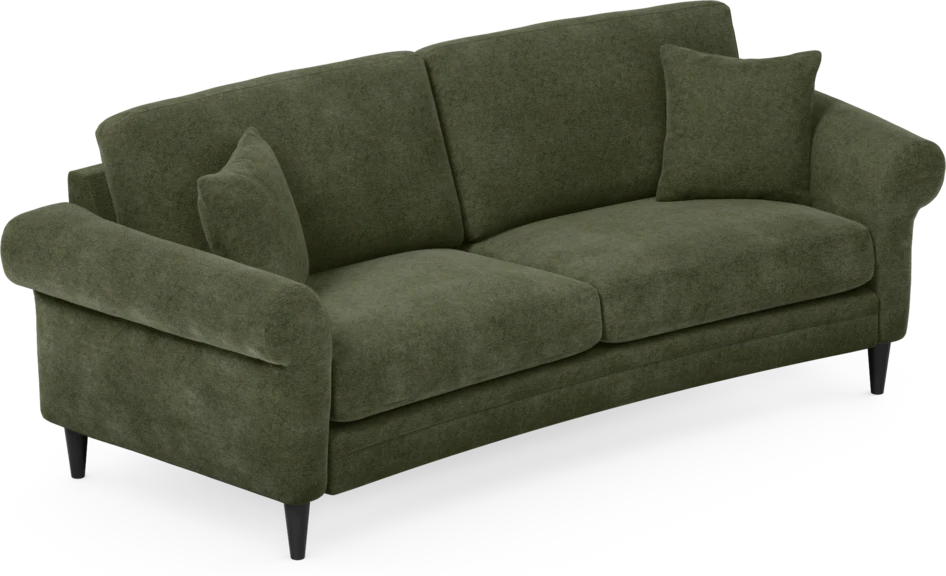 Eden - 2,5-sits soffa svängd - Grön