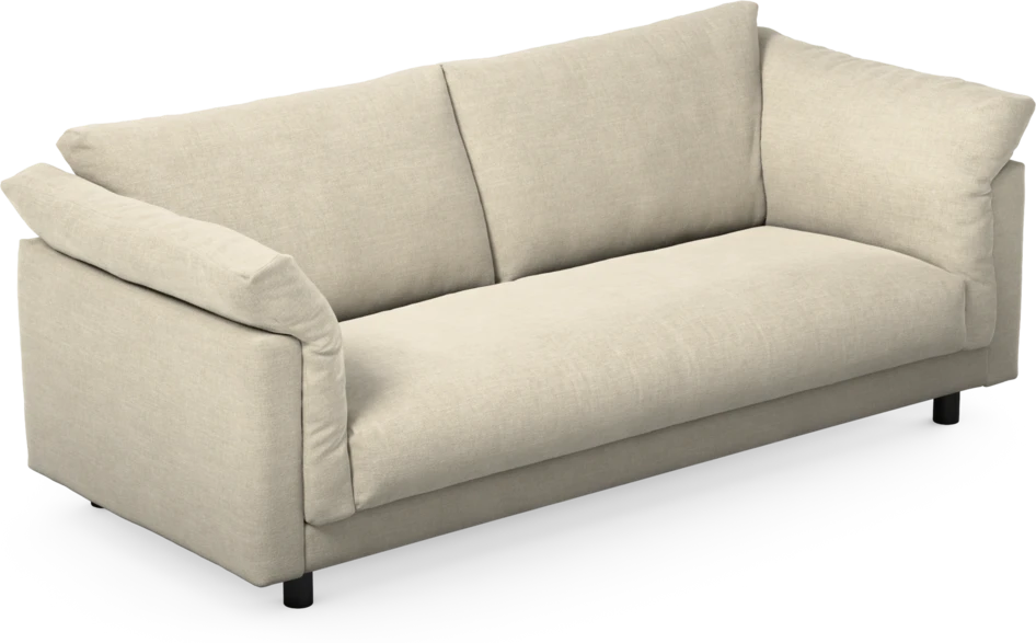 Cherrie - 2,5-sits soffa, hel dyna, fast klädsel - Beige