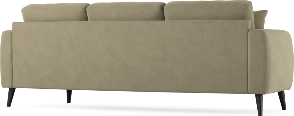 Eden - 3-sits soffa svängd - Beige