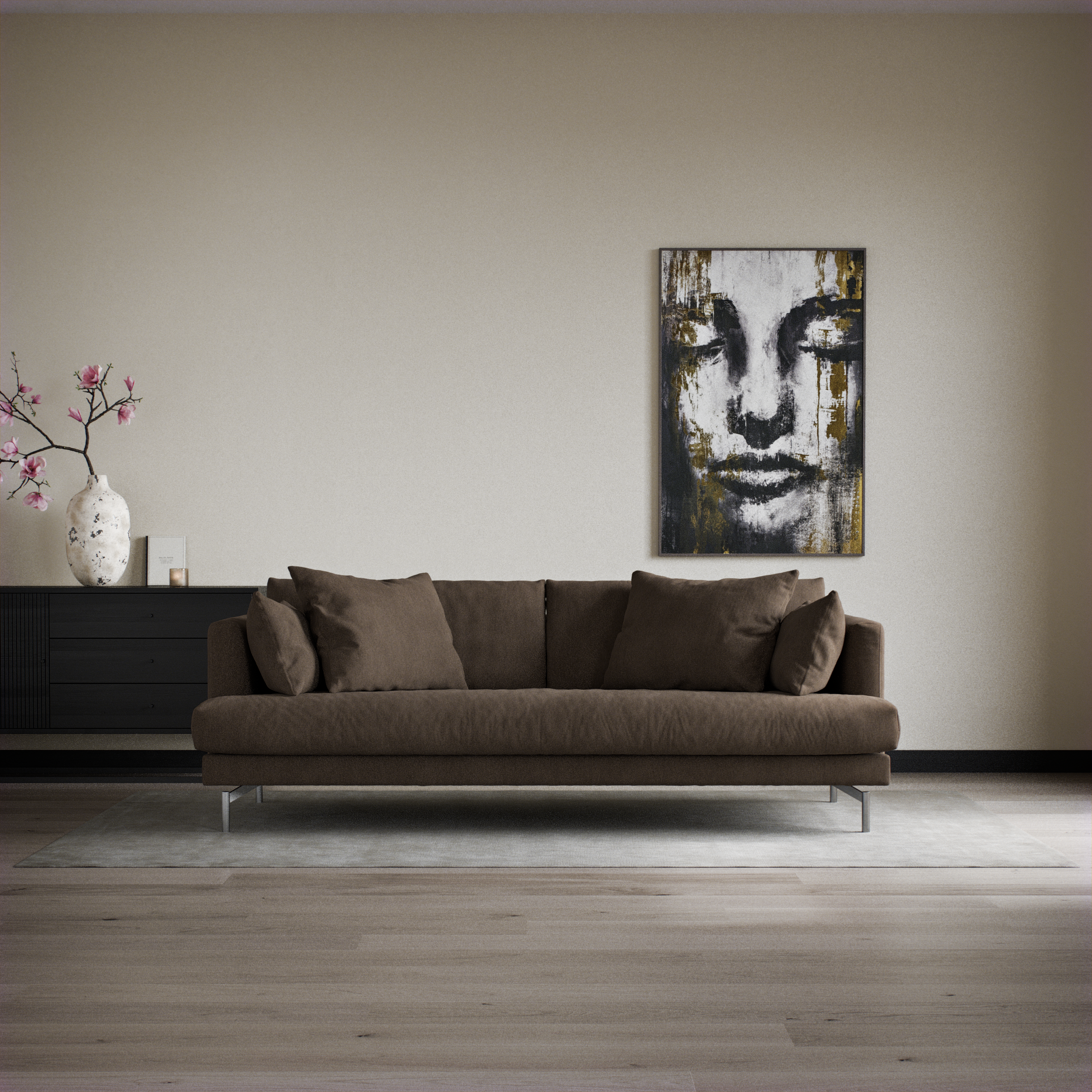 Harper - 3-sits soffa, hel dyna - inspiration