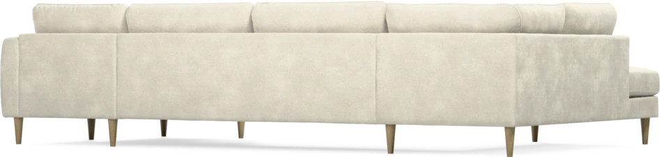 Bridge - 3-sits soffa med divan vänster och schäslong höger - Vit