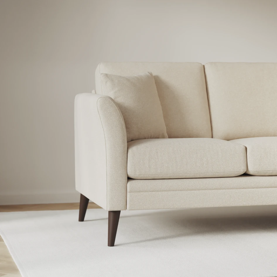 Eden - 3-sits soffa med schäslong vänster och divan höger - Beige