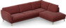 Madison Lux - 3-sits soffa med divan höger - Rosa