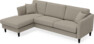 Eden - 2,5-sits soffa med schäslong - Beige