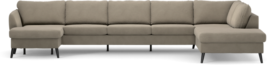 County - 4-sits soffa med schäslong vänster och divan höger - Beige