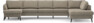County - 4-sits soffa med schäslong vänster och divan höger - Beige
