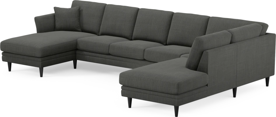 Eden - 3-sits soffa med schäslong vänster och divan höger - Grå