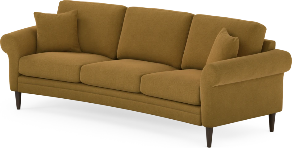 Eden - 3-sits soffa svängd - Gul