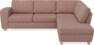 Friday - 2,5-sits soffa med divan höger - Rosa