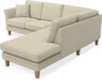 Eden - 2-sits soffa med divan - Beige
