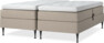 Delux Sense - Ställbar säng, dubbelsäng med bäddmadrass - Beige