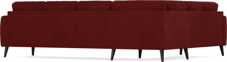 Eden - Hörnsoffa, 2+3-sits - Röd