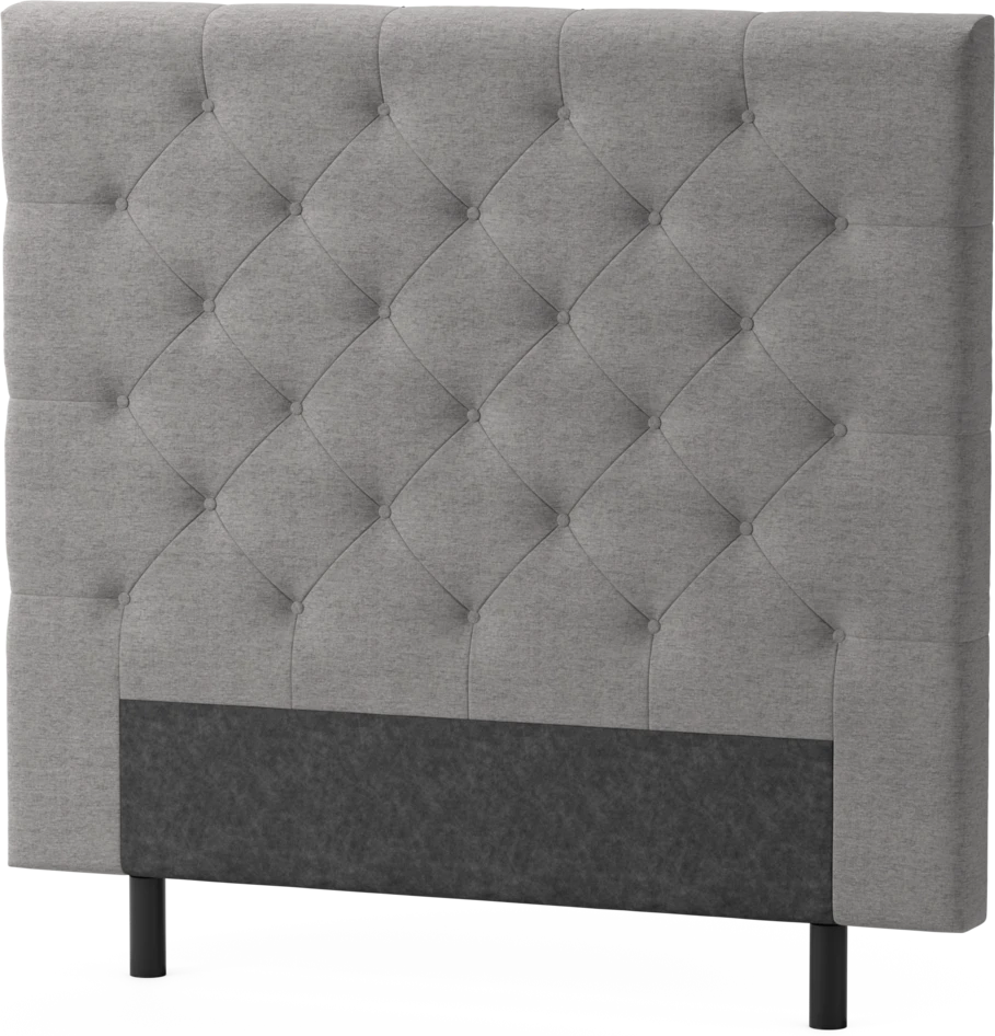 Delux Pikerad - Sänggavel, 90-210 cm - Grå
