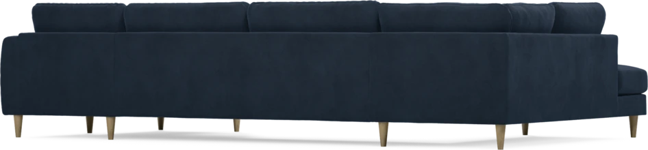 Bridge - 3-sits soffa med divan vänster och schäslong höger - Blå