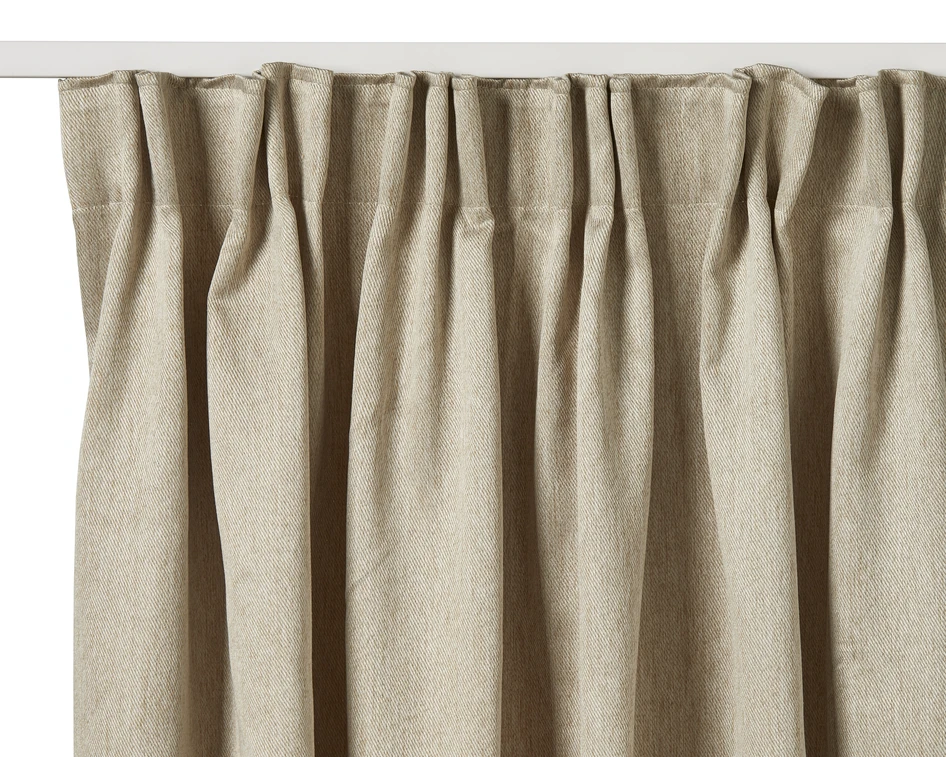 Grace - Rumsförmörkande gardin, 2-pack,135x250 cm - Beige