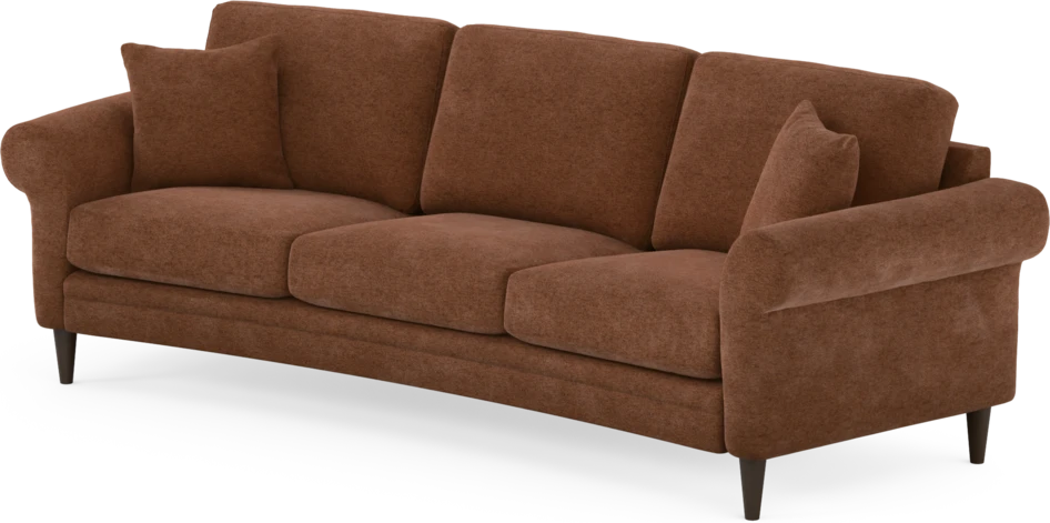 Eden - 3-sits soffa svängd - Orange