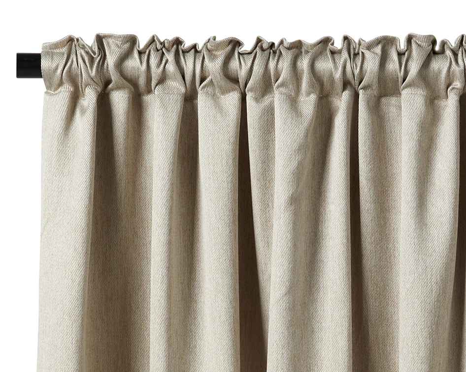 Grace - Rumsförmörkande gardin, 2-pack,135x250 cm - Beige