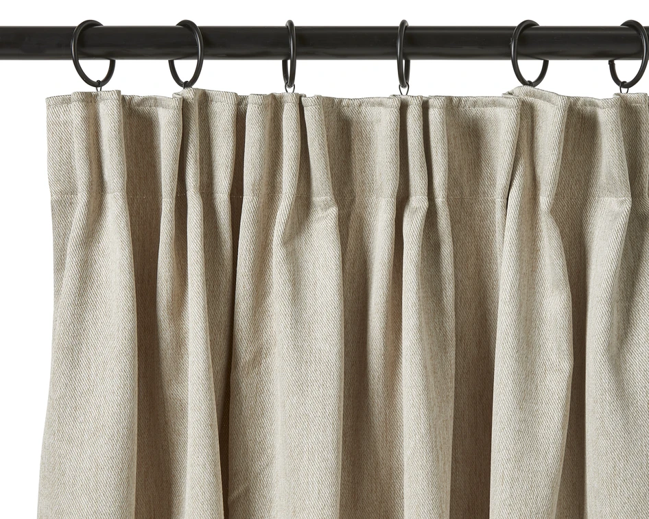 Grace - Rumsförmörkande gardin, 2-pack,135x250 cm - Beige