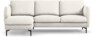Madison Lux - 2-sits soffa med schäslong vänster - Beige