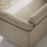 Cherrie - 3-sits soffa, hel dyna, fast klädsel - Beige