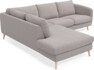 Madison - 2-sits soffa med divan vänster - Grå