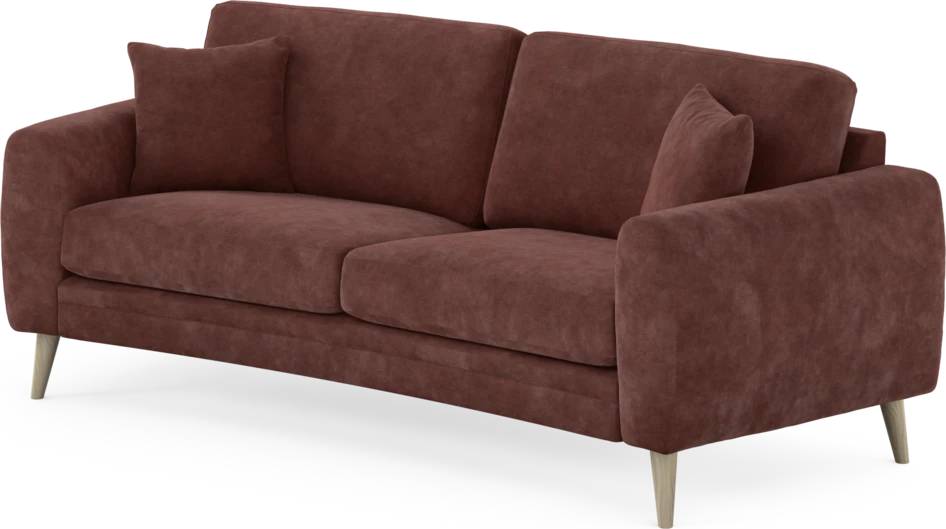 Eden - 2,5-sits soffa svängd - Röd