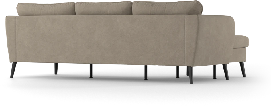 County - 3-sits soffa med flyttbar schäslong - Beige