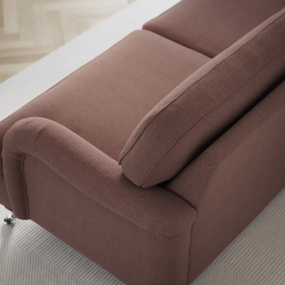 Oxford - 3-sits soffa svängd - Rosa