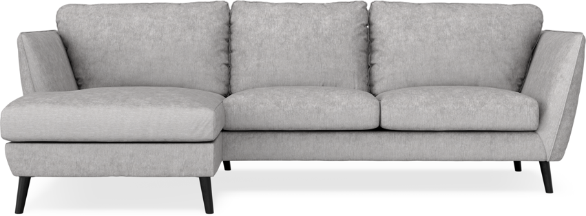 Madison Lux - 2-sits soffa med schäslong vänster - Grå