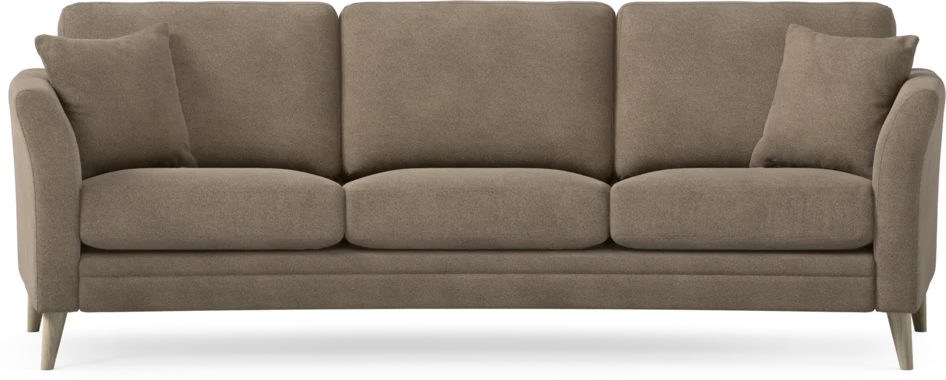 Eden - 3-sits soffa svängd - Brun