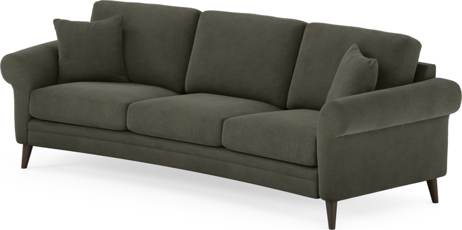 Eden - 3-sits soffa svängd - Grå