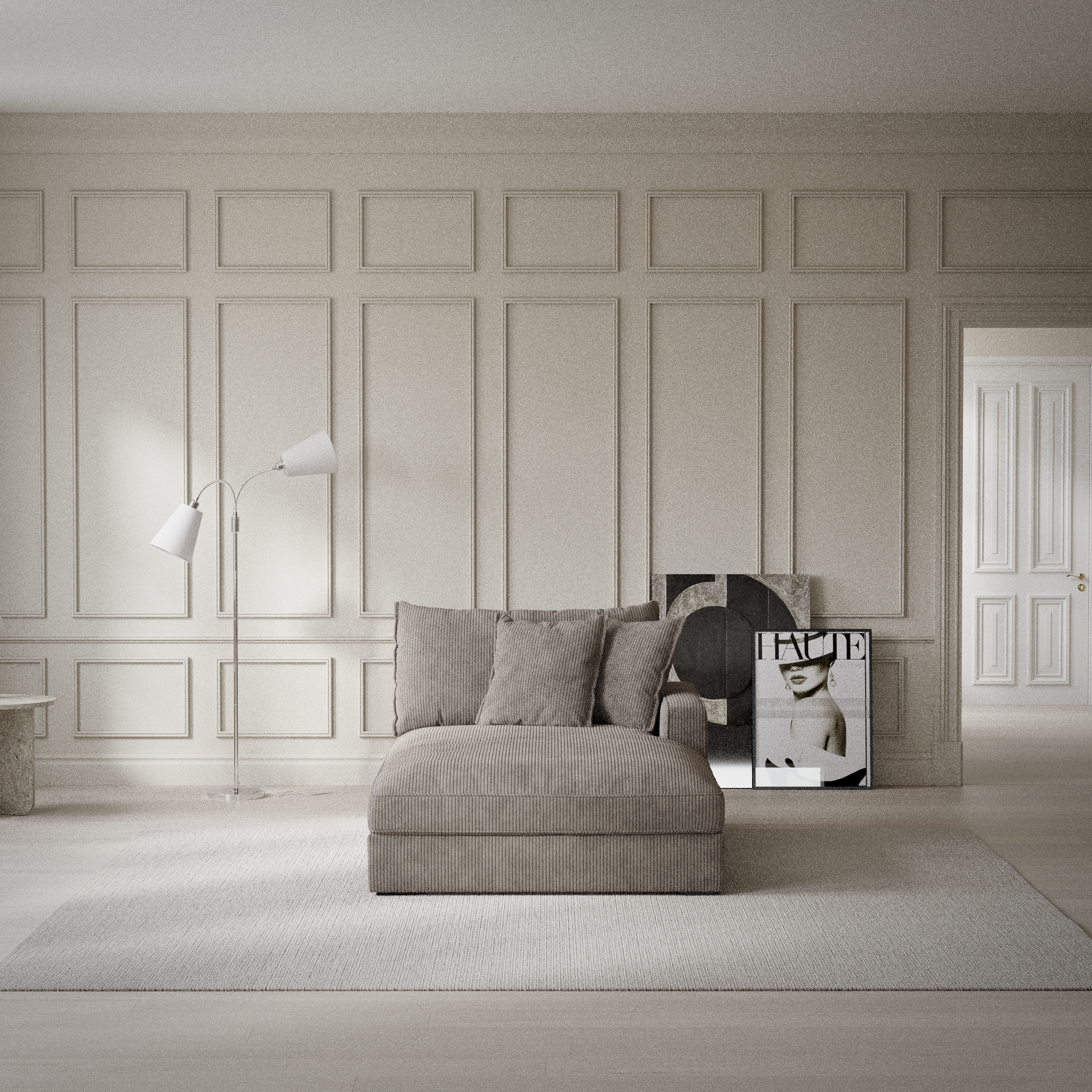 Rossi, Schäslong höger