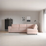 Friday - 2,5-sits soffa med divan höger - Rosa