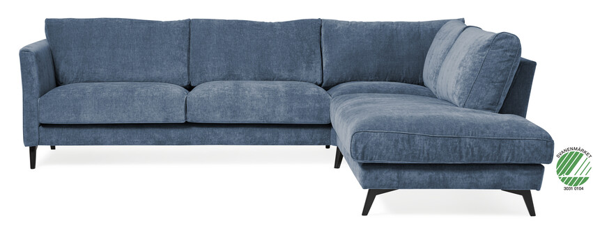 Weekend - 2,5-sits soffa med divan höger - Blå