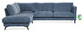Weekend - 2,5-sits soffa med divan vänster - Blå