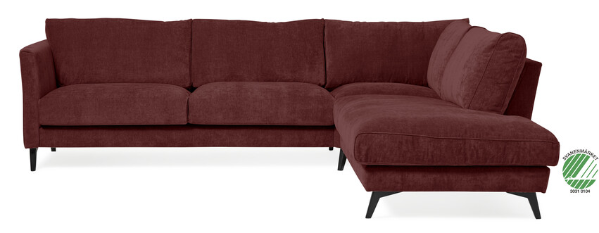 Weekend - 2,5-sits soffa med divan höger - Röd