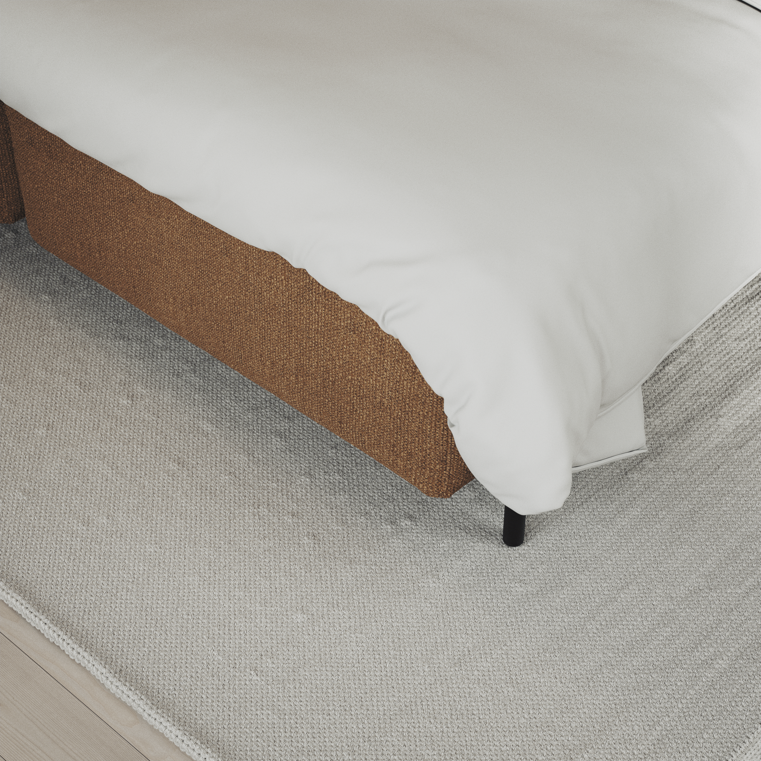 Delux Exclusive - Kontinentalsäng, enkelsäng 120 cm med bäddmadrass och sängben - inspiration
